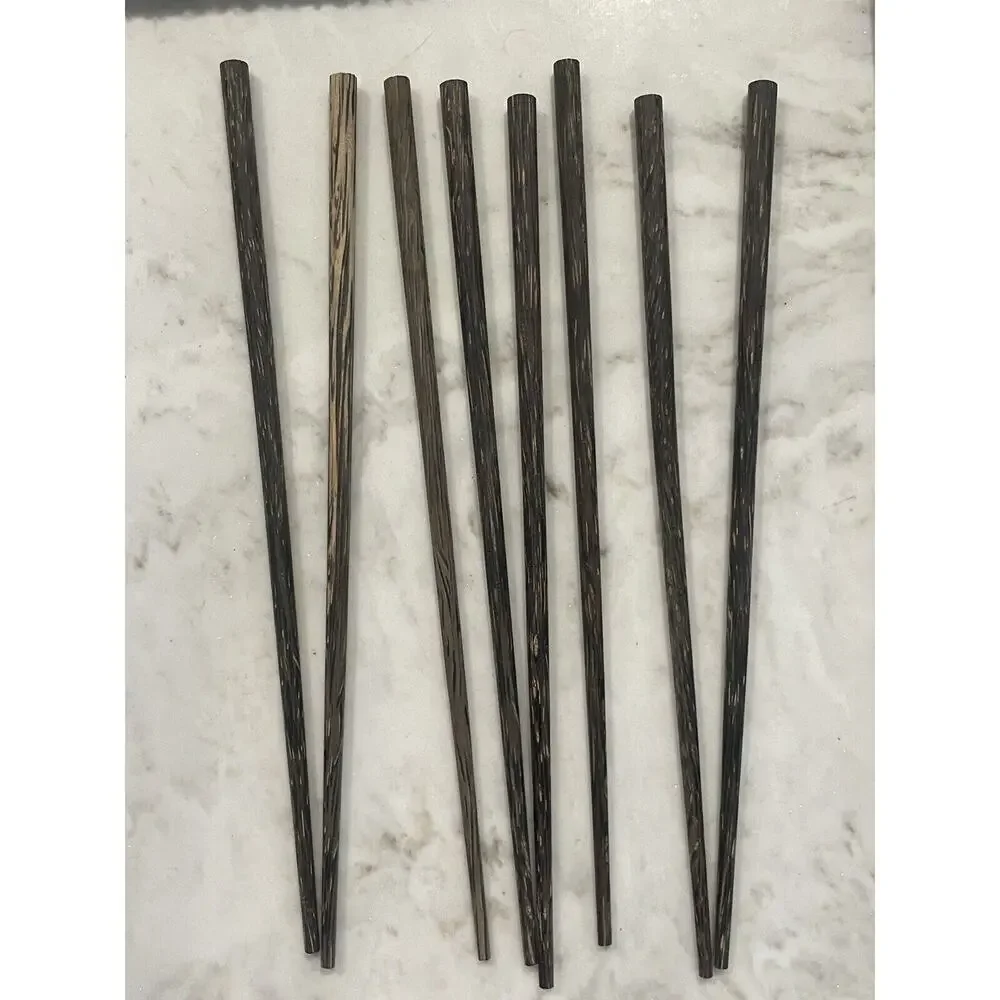Chopsticks Indonesian Wood Chopsticks‎ and Sequined Assorted Holders Set Of 4